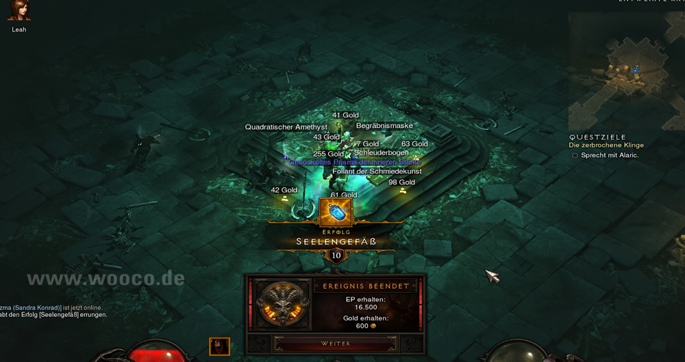 Diablo 3: Seelengefäß - Nebenquests und Erfolge 4 Seelengefäß Diablo 3