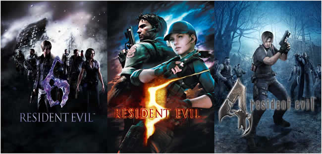 resident evil 4, 5 und 6