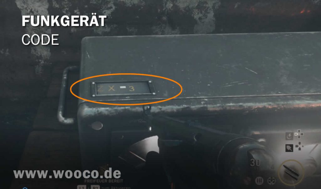 CODWW2 Funkgerät Code