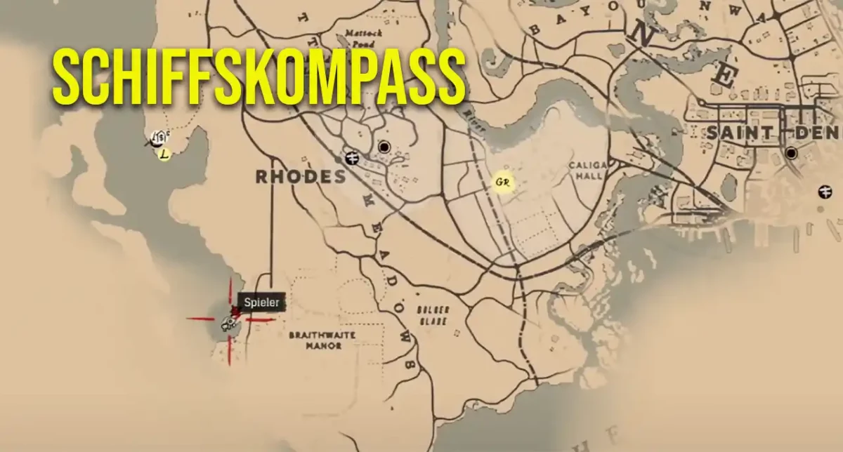 Schiffskompass in RDR2 fundort