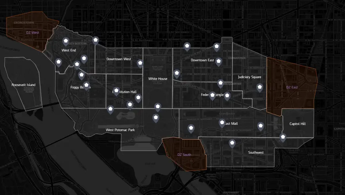 Übersicht aller Nebeneinsätze in The Division 2