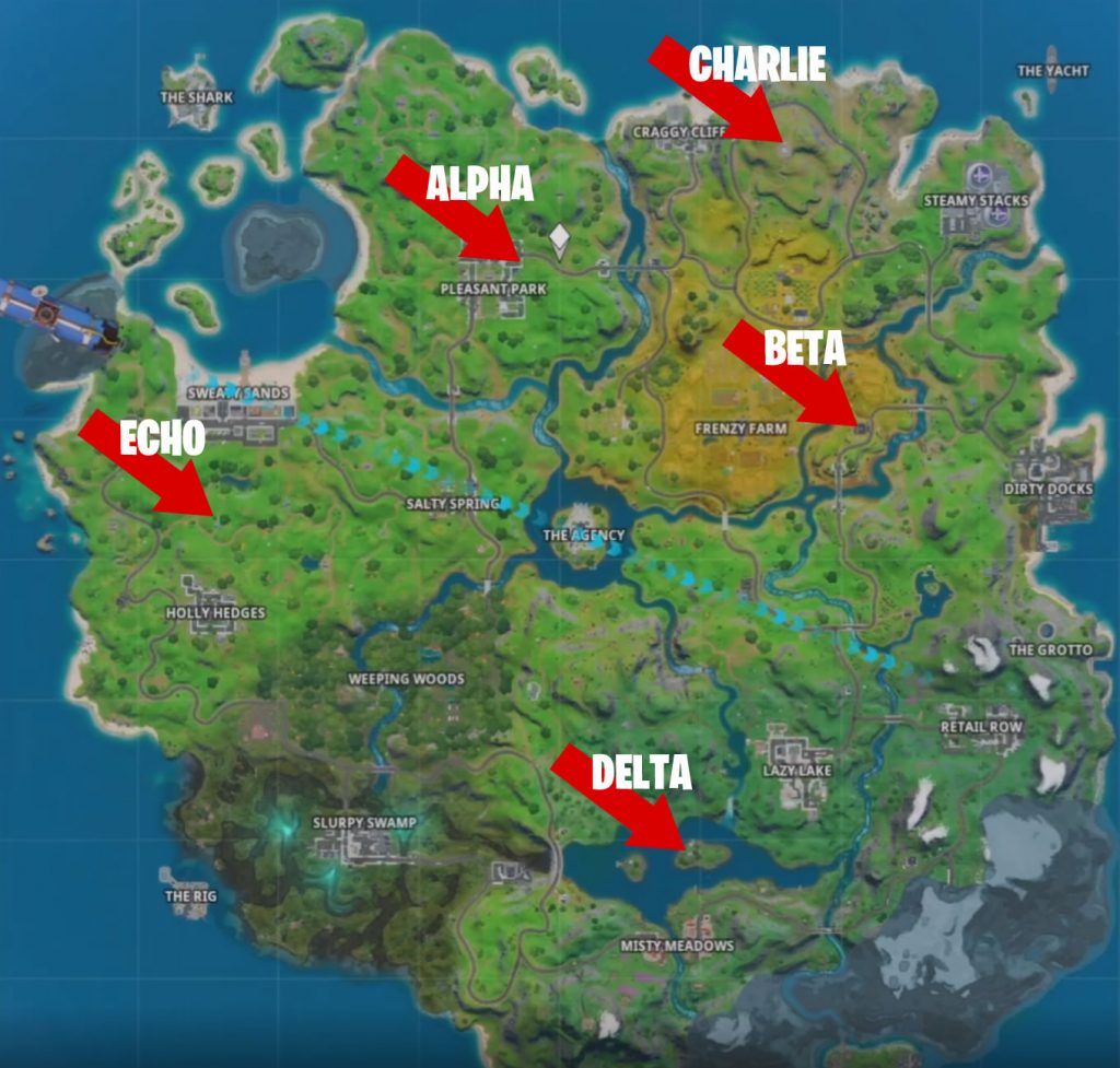 Fortnite: Alle 5 Shadow Unterschlupf Standorte 1 Fortnite Shadow Unterschlüpfe