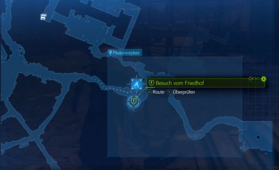 Final Fantasy VII Remake - Besuch vom Friedhof Nebenquest 1 Besuch vom Friedhof FFVII Remake