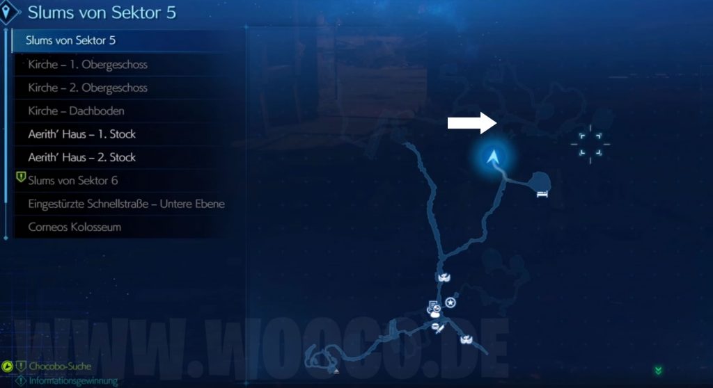 Final Fantasy VII Remake: Chocobo Suche - Schnellreise Freischalten 1 FFVII Remake Chocobo Fundorte