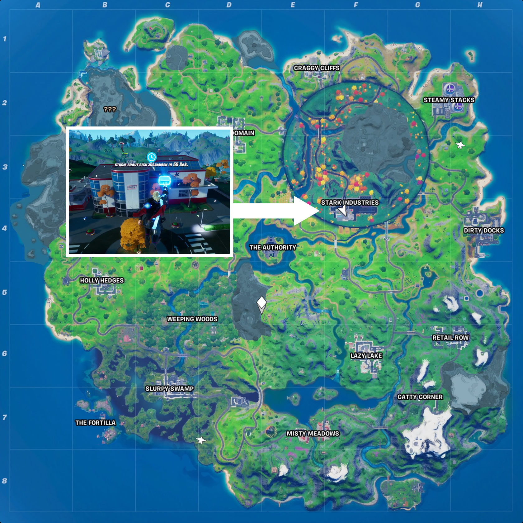 Fortnite Stark Industries Map