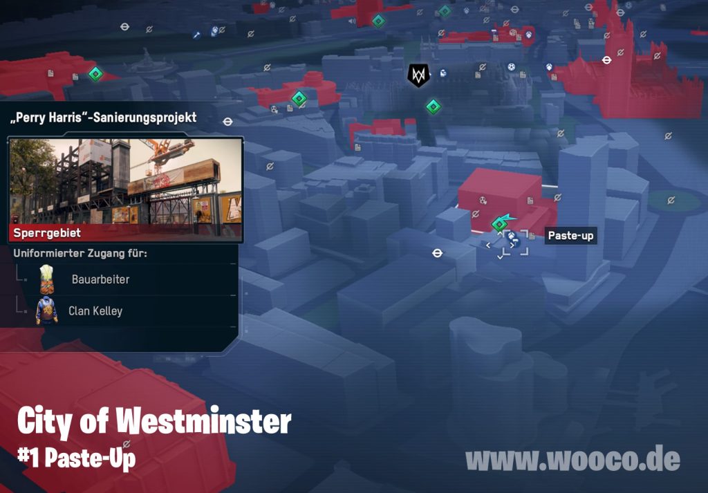 Watch Dogs Legion Paste-Up Fundorte - Alle Graffiti Standorte 2 wdl paste up location map westminster 1