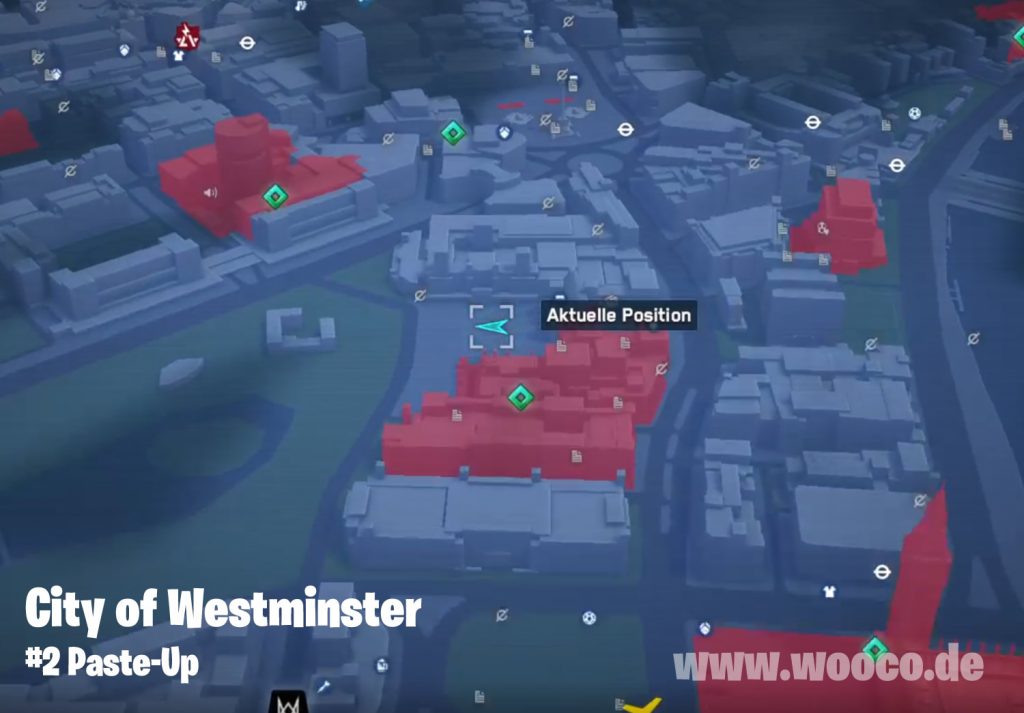 Watch Dogs Legion Paste-Up Fundorte - Alle Graffiti Standorte 4 WDL Westminster Paste-Up Map