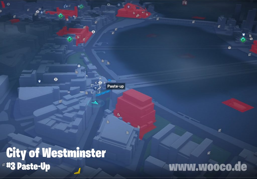 Watch Dogs Legion Paste-Up Fundorte - Alle Graffiti Standorte 6 WDL Westminster Paste-Up Map