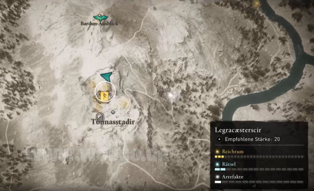 ACV Jäger Helm Fundort Karte