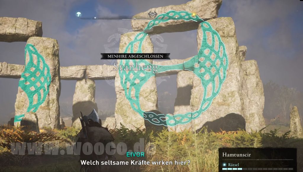 AC Valhalla Stanheng Menhir Map