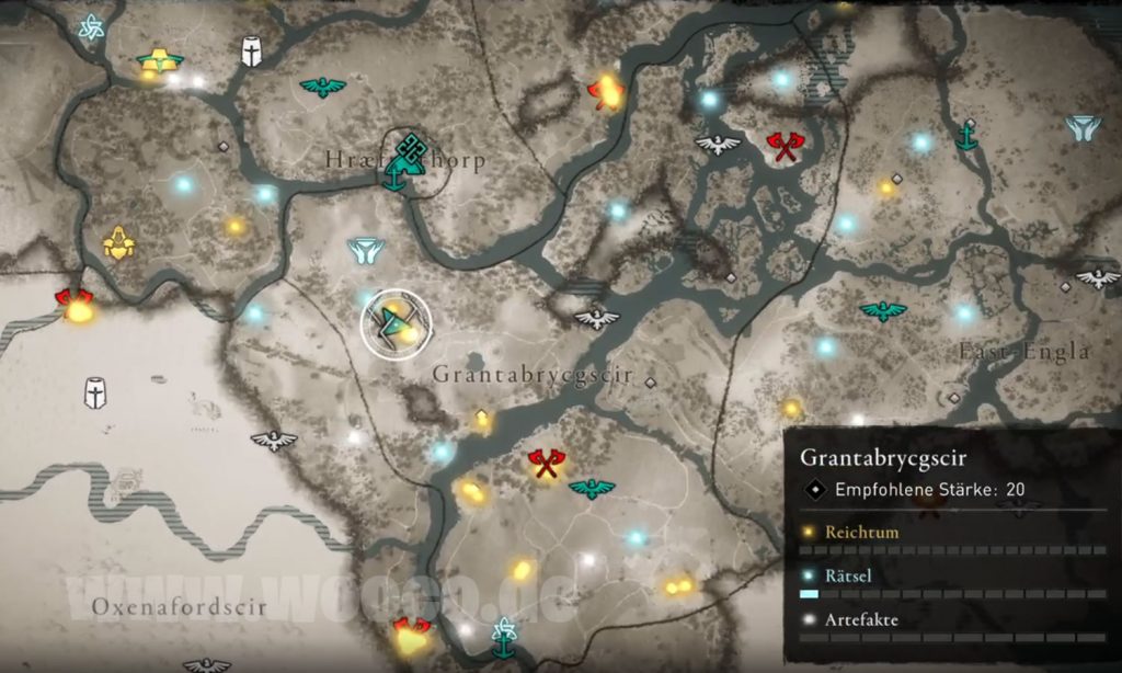 AC Valhalla Jäger Armschienen Karte