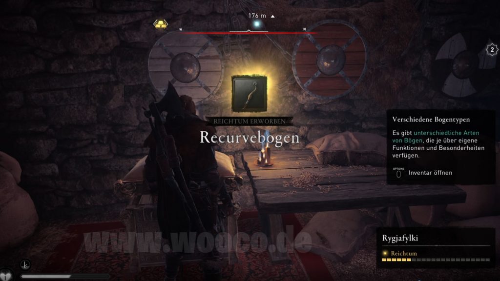 Recurvebogen Fundort Map