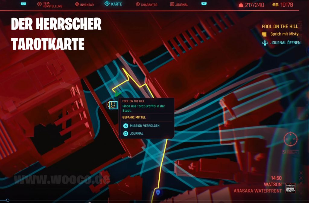 CP77 Tarotkarte 02 Map