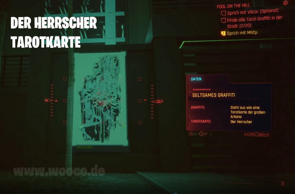 CP77 Tarotkarte 02 Map