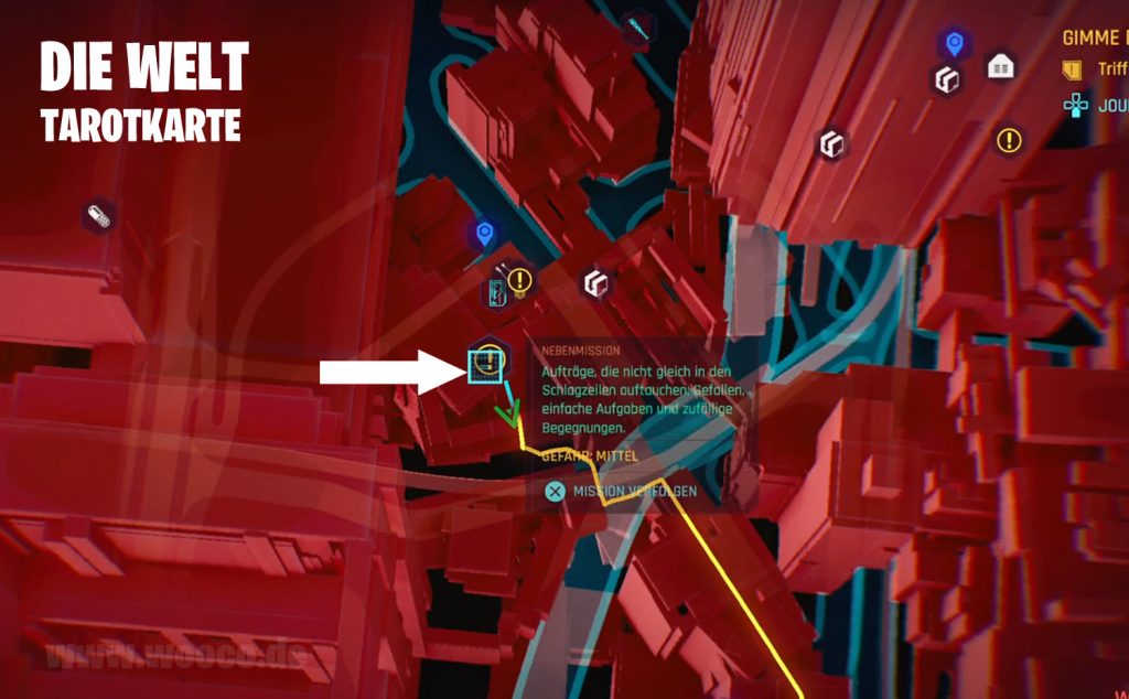 CP77 Tarotkarte 08 Map