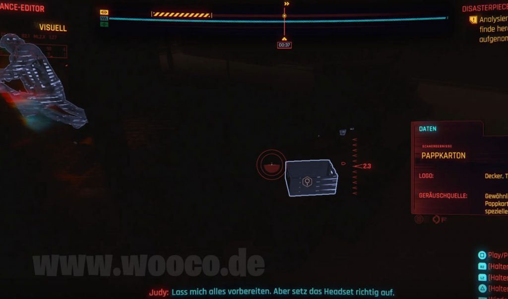 CP77 Disasterpiece Braindance Hinweise