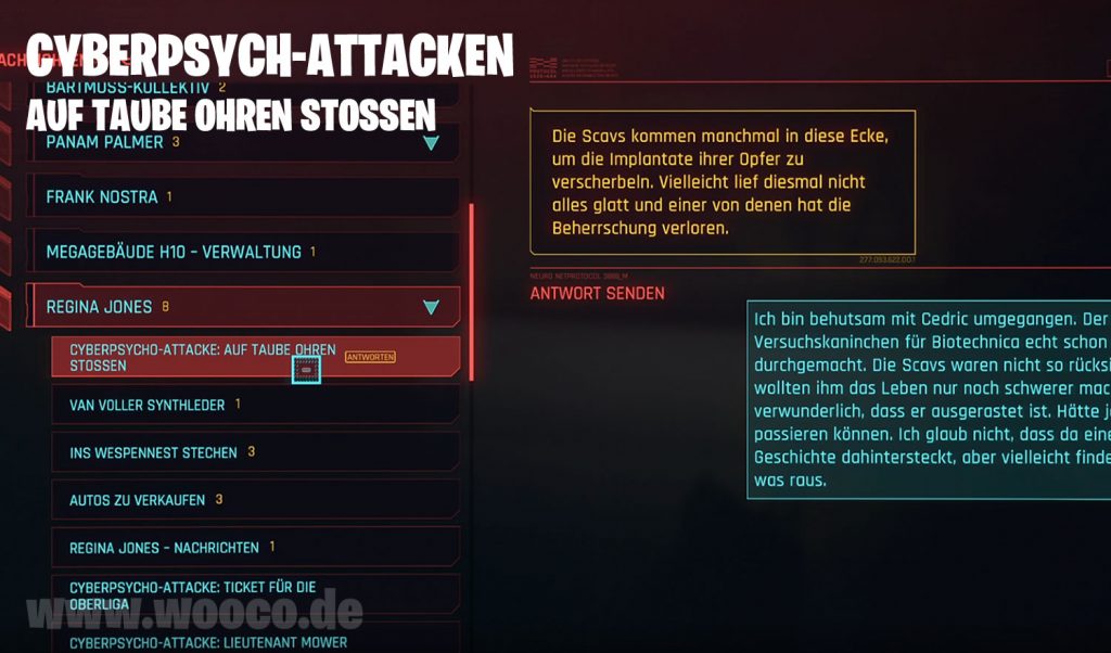 Cyberpsycho Taube Ohren Map