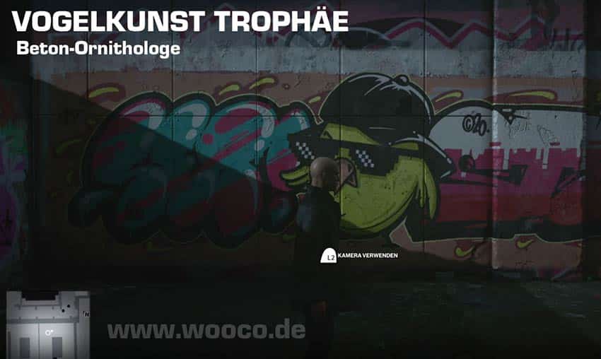 Hitman 3: Vogelkunst Trophäe - Alle Graffiti Fundorte 1 Vogelkunst Hitman 3