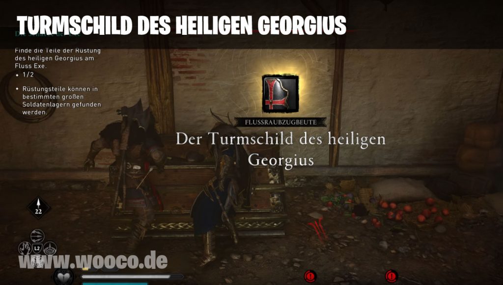 Assassin's Creed Valhalla: Die Schätze der Exe - Georgius Rüstung 2 ACV Turmschild Exe
