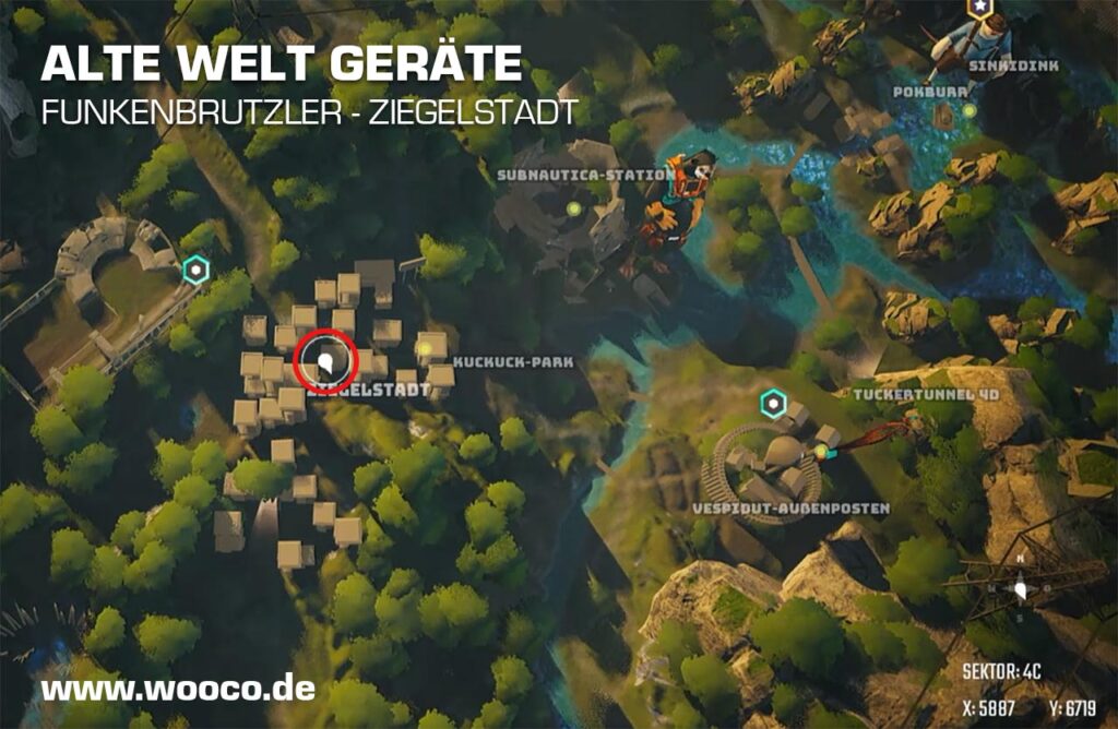 Ziegelstadt Funkenbrutzler Map