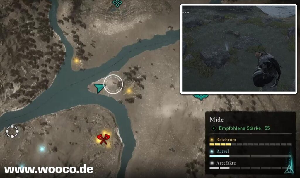 AC Valhalla Zorn der Druiden: Schatzkarten Fundorte und Lösungen 7 Schatz S Ui Neill Fundort