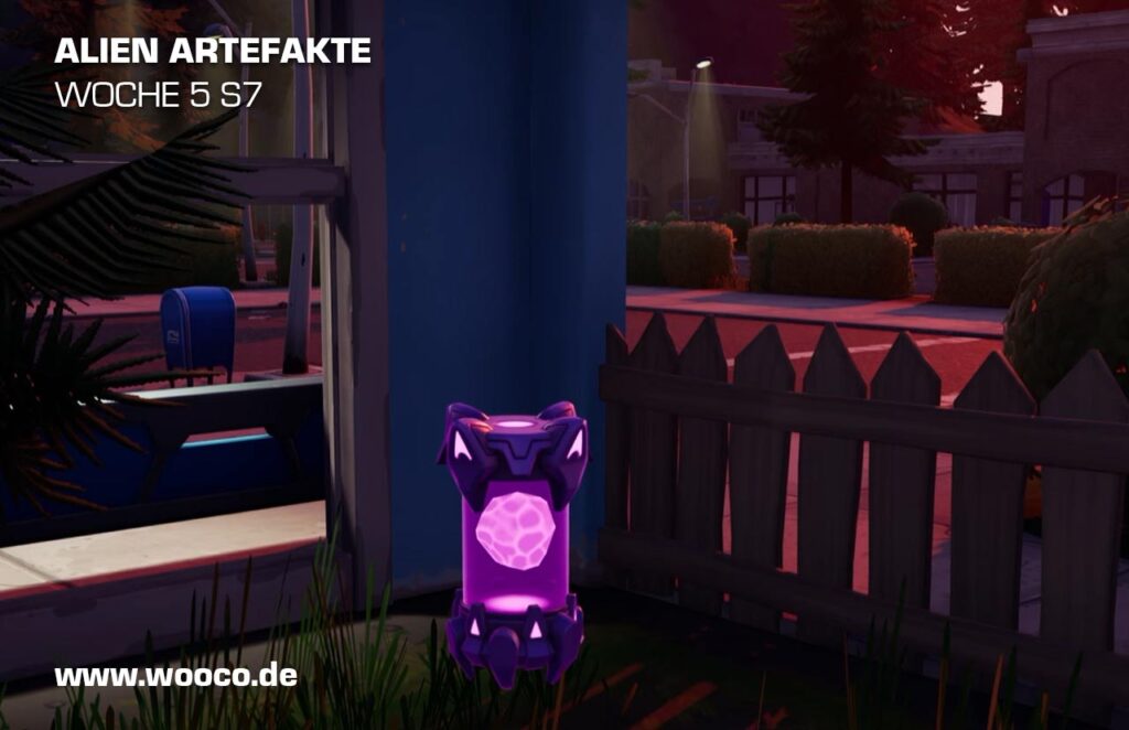 Fortnite Alien-Artefakte Woche 5 - Alle Fundorte auf der Map 3 Alien Artefakt Retail Row Woche 5