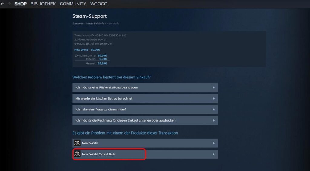 New World Beta auf Steam Herunterladen - Problemlösung 4 New World Steam Beta Zugang 01