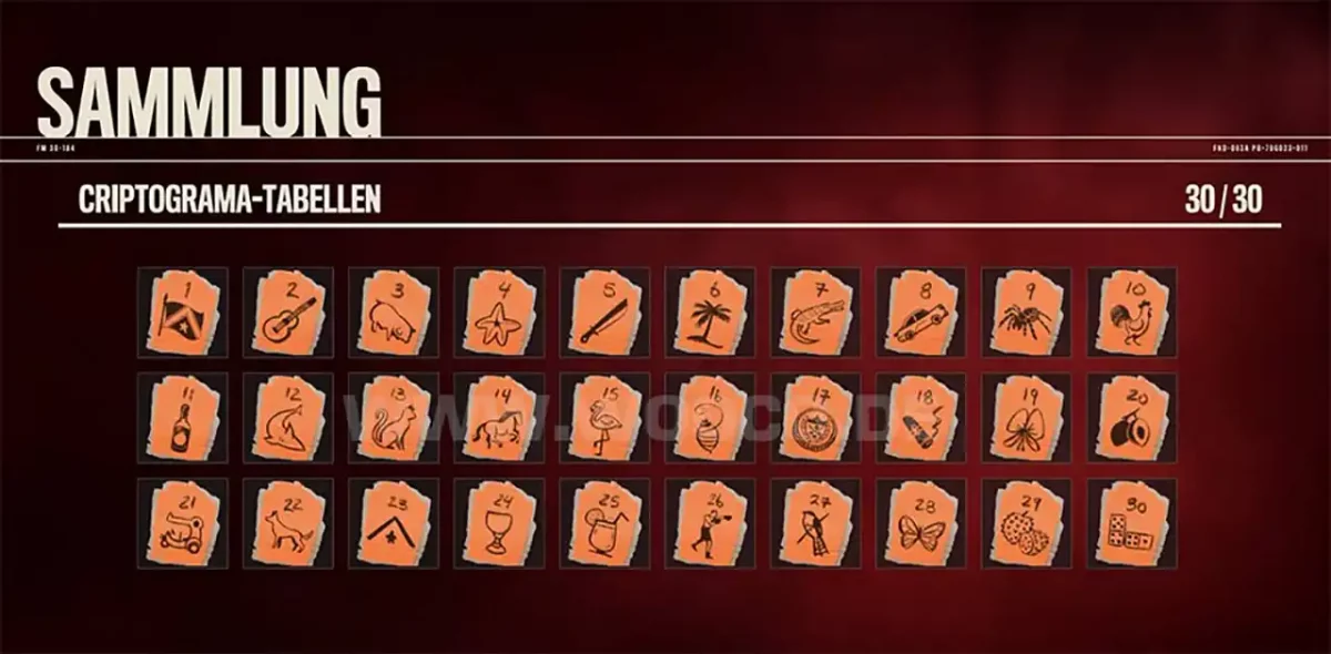 Far Cry 6 Criptograma-Kisten Fundorte und Rätsel Lösungen 1 Criptograma Tabellen Fundorte