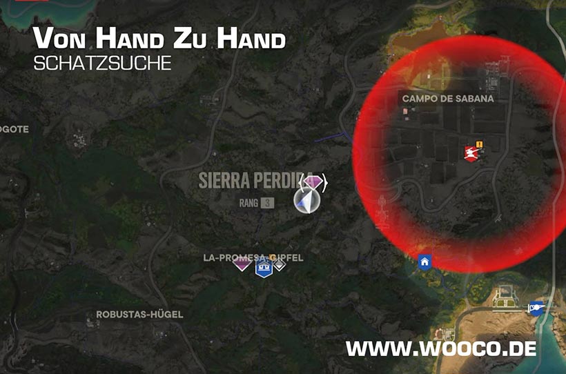Von Hand zu Hand Schatzsuche