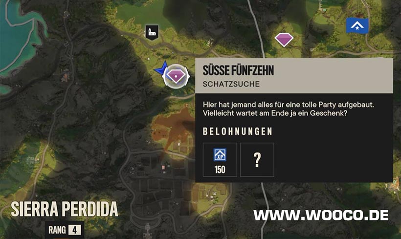 Süsse Fünfzehn Schatzsuche