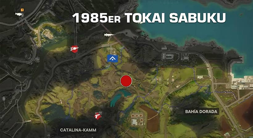 Tokai Sabuku Fahrzeug Map