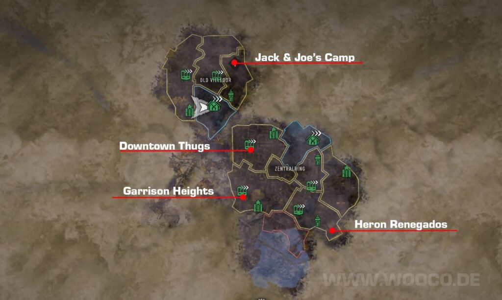 Alle Banditenlager auf der Map