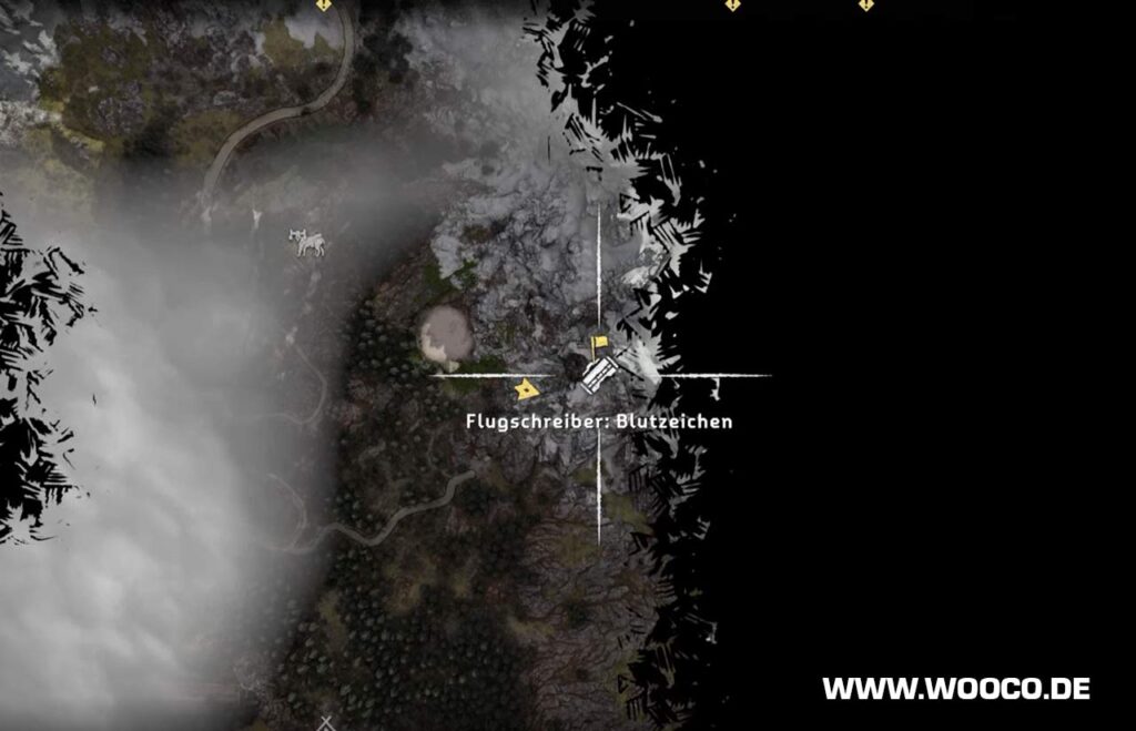 Horizon Forbidden West: Alle Flugschreiber Standorte auf der Map 11 Blutzeichen Black Box #5