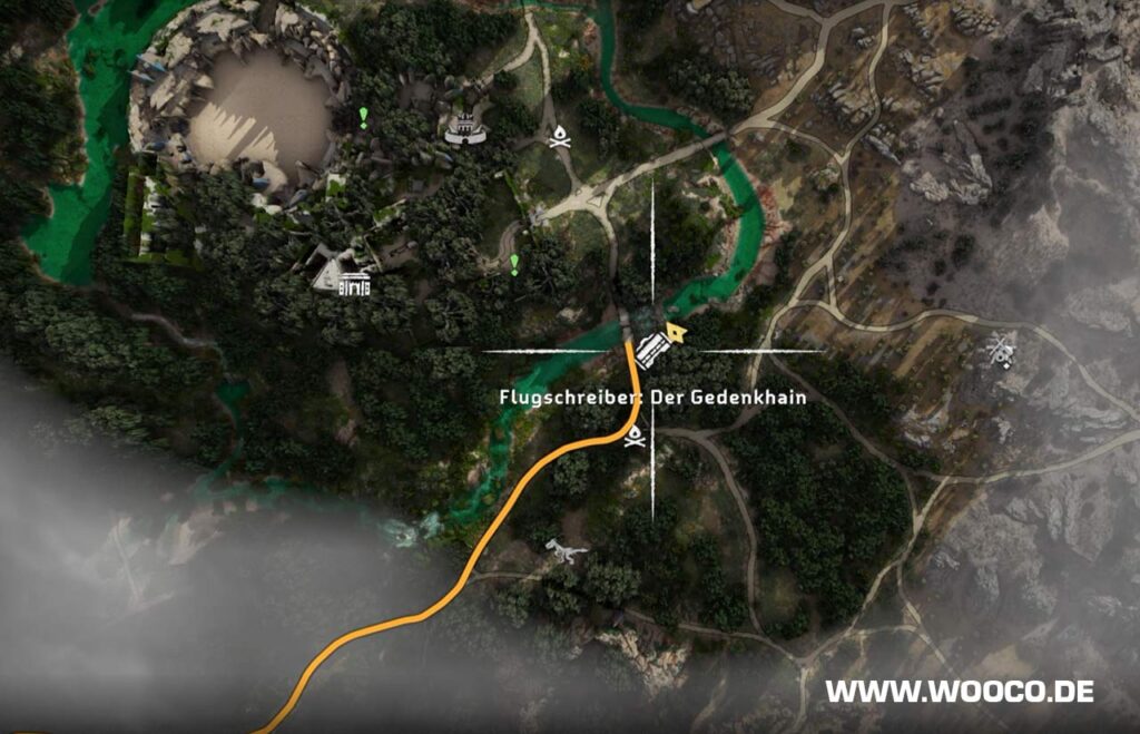 Horizon Forbidden West: Alle Flugschreiber Standorte auf der Map 15 Flugschreiber #7 Gedenkhain