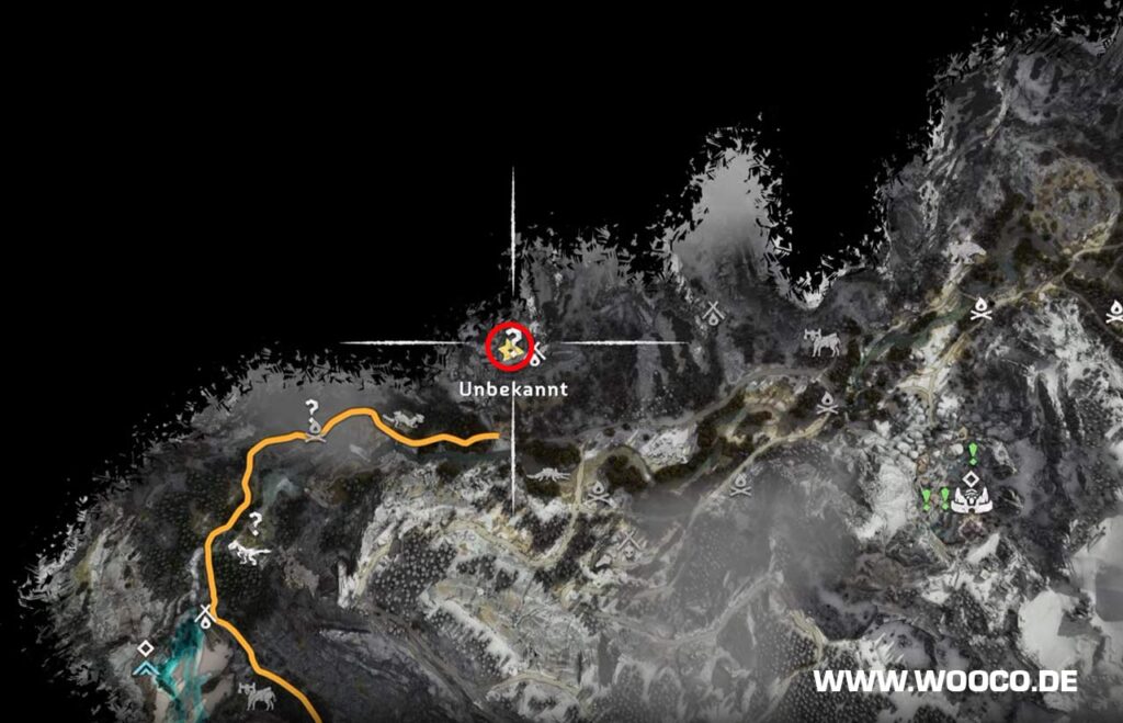 Horizon Forbidden West: Alle Flugschreiber Standorte auf der Map 22 Flugschreiber #12 Knochenbleiche