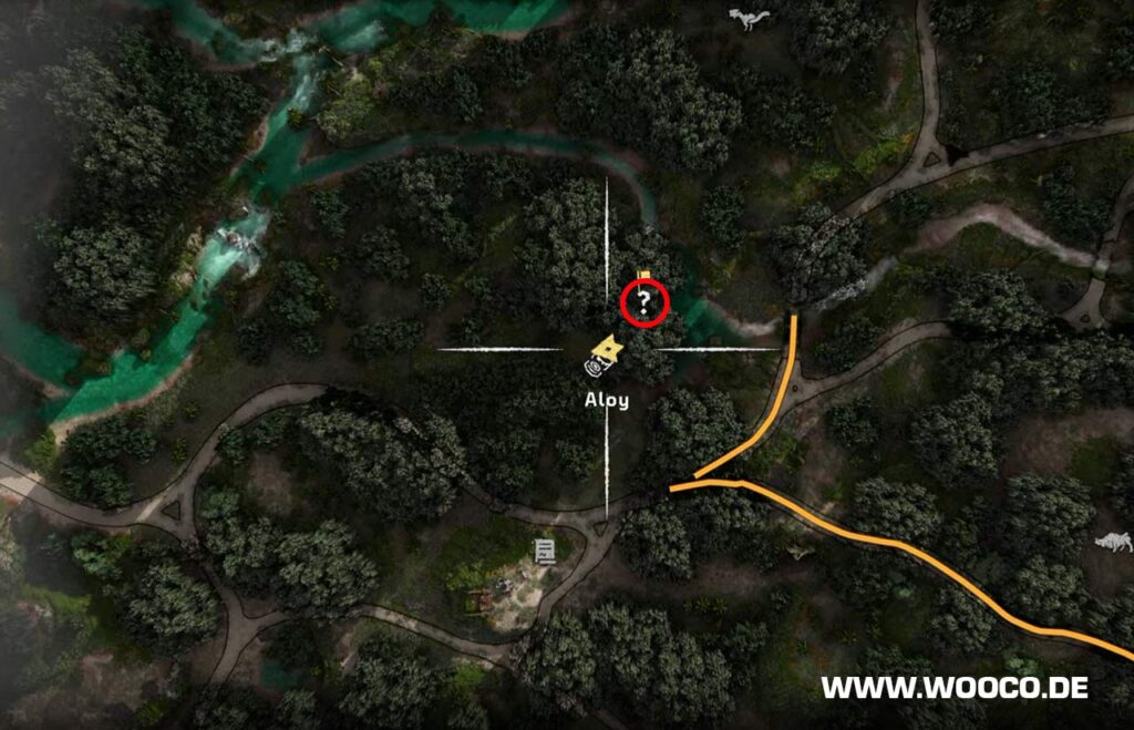 Horizon Forbidden West: Alle Flugschreiber Standorte auf der Map 19 Flugschreiber #9 Regenpfad