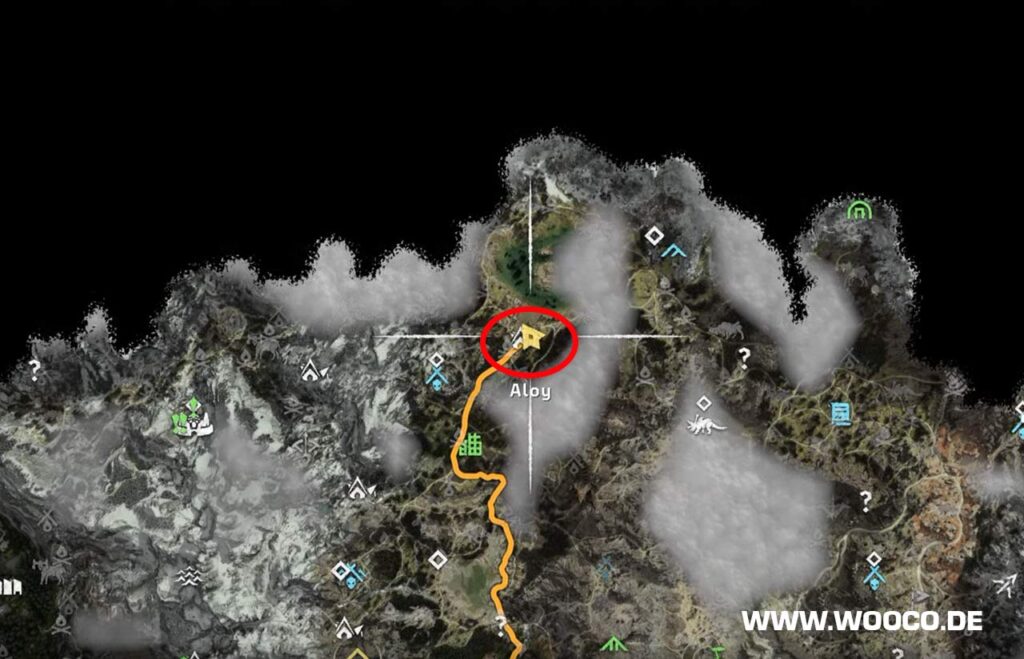 Horizon Forbidden West: Alle Flugschreiber Standorte auf der Map 18 Flugschreiber #8 Salzbiss