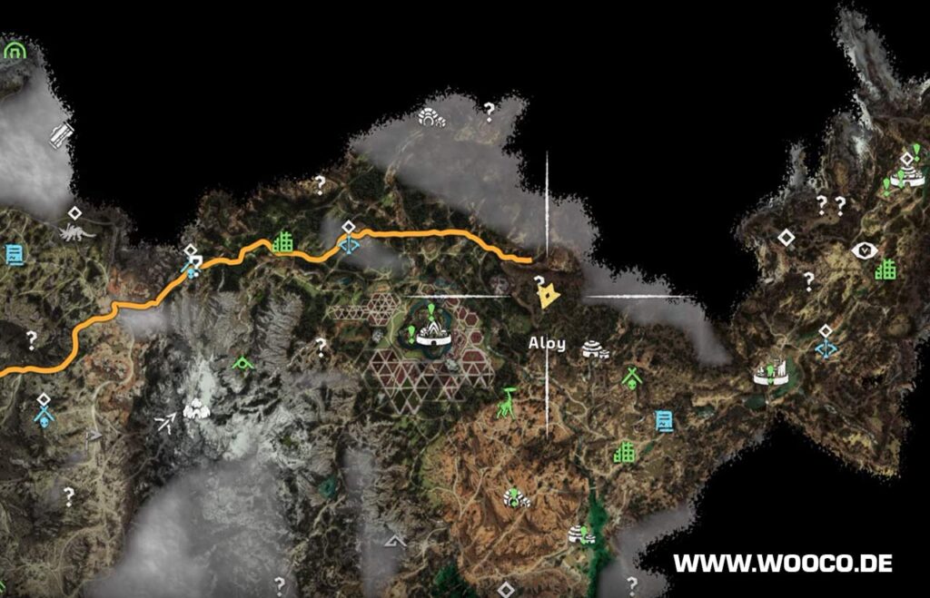 Horizon Forbidden West: Alle Flugschreiber Standorte auf der Map 10 Der Sporn Black Box #4