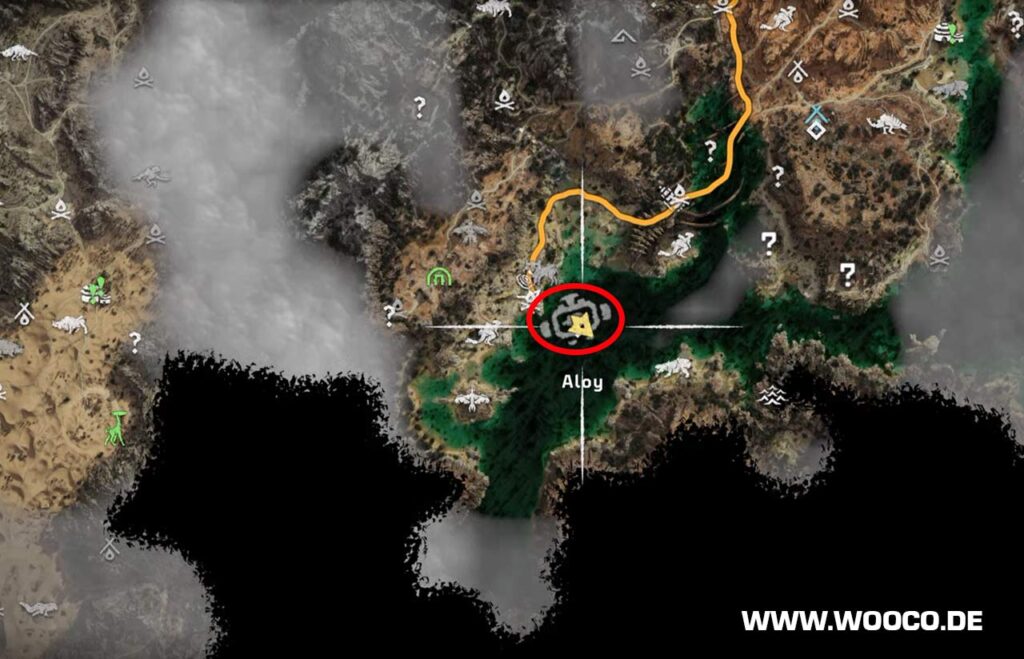 Horizon Forbidden West: Alle Flugschreiber Standorte auf der Map 8 Zackentiefe Black Box #3