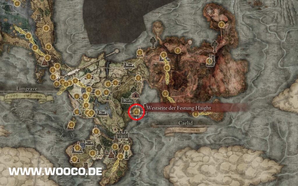 Elden Ring Aktiviert den Aufzug von Dectus Medaillon Fundorte