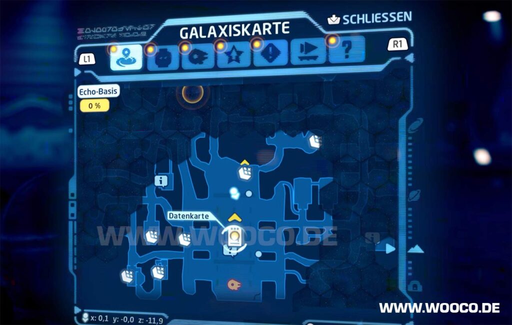 LEGO Star Wars Skywalker Saga: Datenkarten Fundorte 6 Datenkarte Echo Basis Hoth