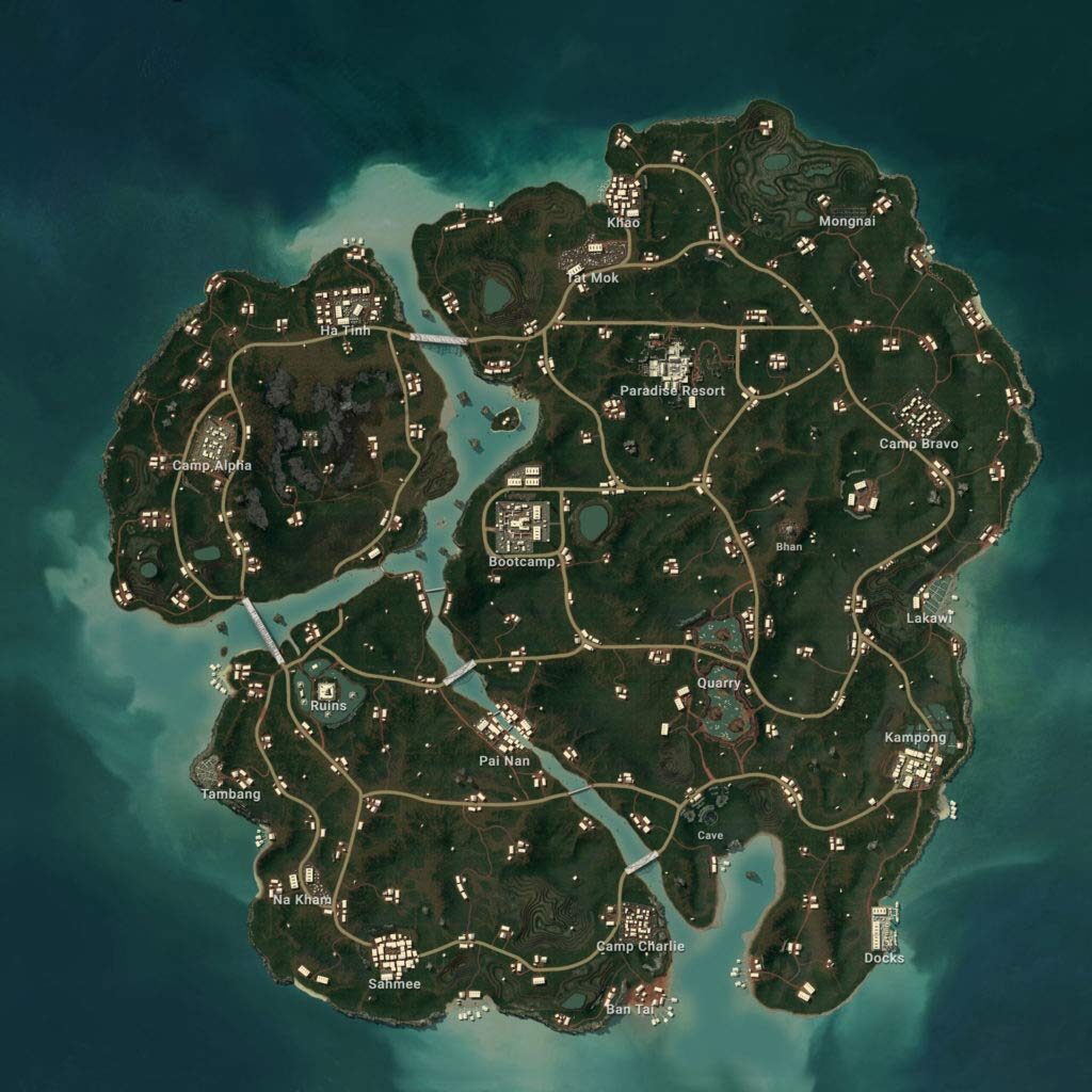 PUBG Sanhok Map