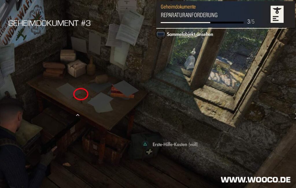 Sniper Elite 5 Geheimdokumente Fundorte - ALLE Missionen 5 Geheimdokument 3 Spionageschule