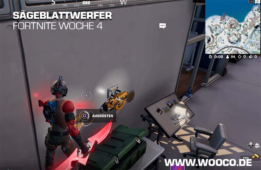 Sägeblattwerfer Fortnite Map