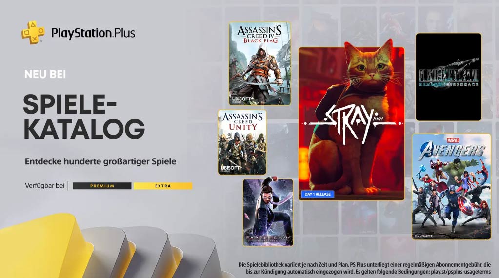 PS Plus Extra Spiele im Juli 2022