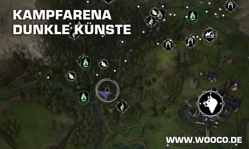 Hogwarts Legacy Kampfarenen Standorte 7 Kampfarena Dunkle Künste Hogwarts