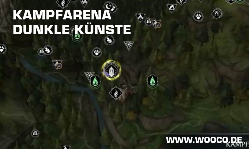 Hogwarts Legacy Kampfarenen Standorte 6 Kampfarena Dunkle Künste Hogwarts