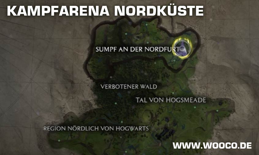Hogwarts Legacy Kampfarenen Standorte 3 Kampfarena Nordküste Hogwarts