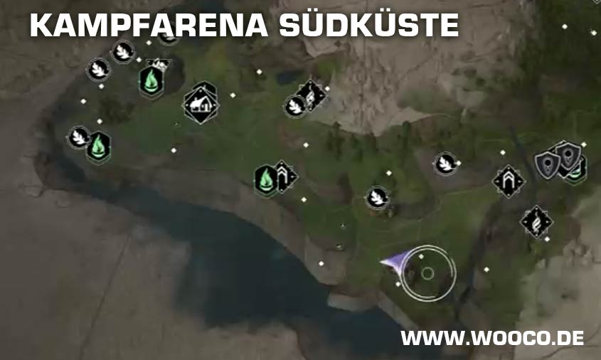 Hogwarts Legacy Kampfarenen Standorte 5 Kampfarena Südküste Hogwarts