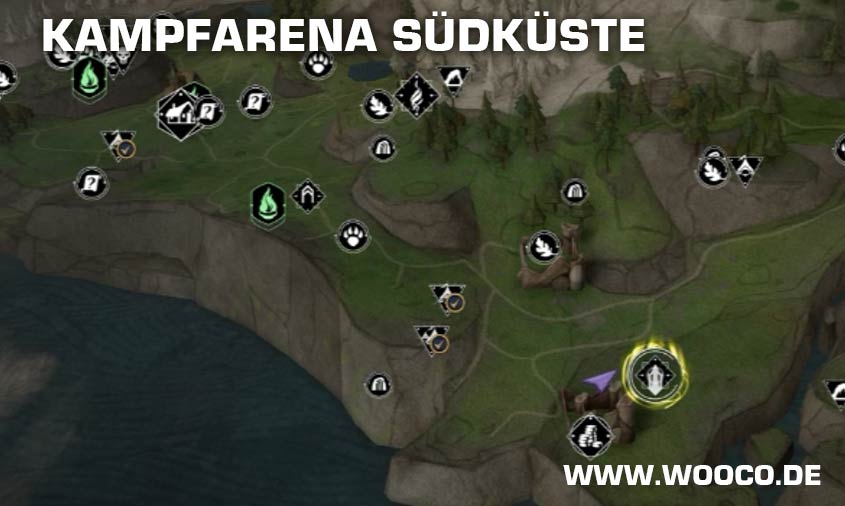 Hogwarts Legacy Kampfarenen Standorte 4 Kampfarena Südküste Hogwarts